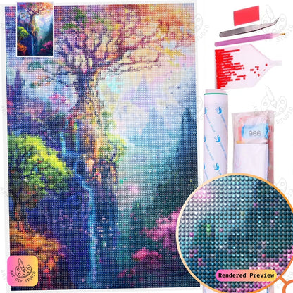 Artdiystudio Mystical Tree Of Life Diy Diamond Painting Kit A Magical Journey Into An Enchanted Forest 5