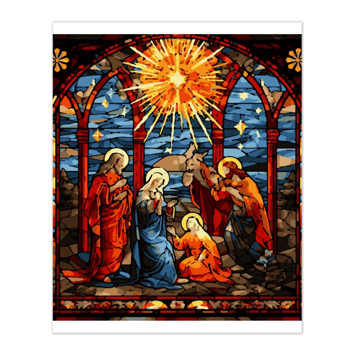 Artdiystudio Nativity Scene Paint By Numbers Kit A Reverent Celebration Of Christmas