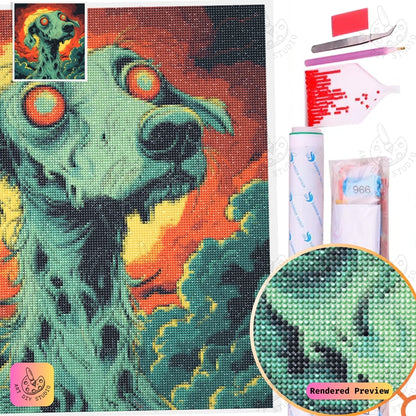 Artdiystudio Nightmare Pooch Diy Diamond Painting Kit A Spooky Bold Craft 2