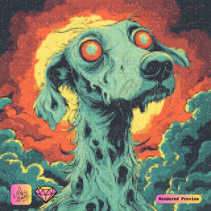 Artdiystudio Nightmare Pooch Diy Diamond Painting Kit A Spooky Bold Craft 5