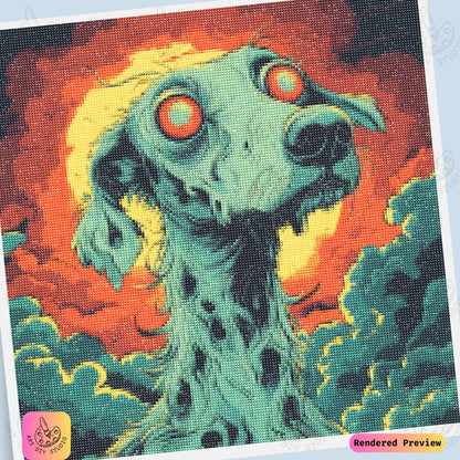 Artdiystudio Nightmare Pooch Diy Diamond Painting Kit A Spooky Bold Craft