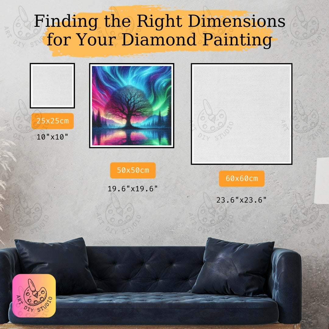 Artdiystudio Northern Lights Dreamscape Diy Diamond Painting Kit Create Your Own Fantasy Art 2