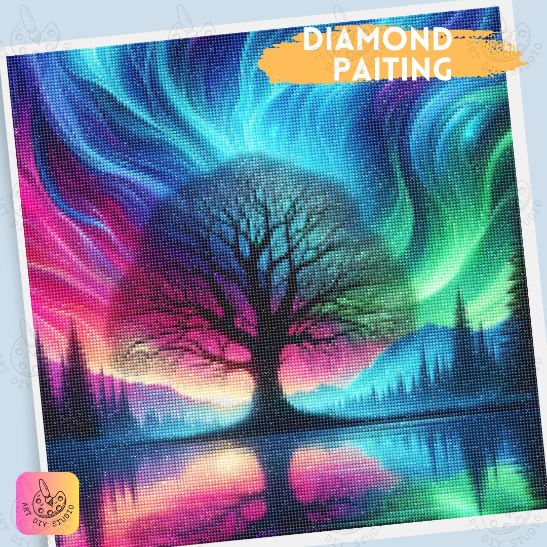 Artdiystudio Northern Lights Dreamscape Diy Diamond Painting Kit Create Your Own Fantasy Art 5