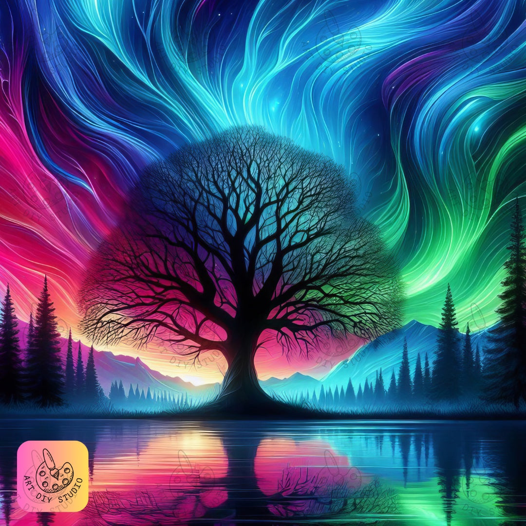 Artdiystudio Northern Lights Dreamscape Diy Diamond Painting Kit Create Your Own Fantasy Art 8