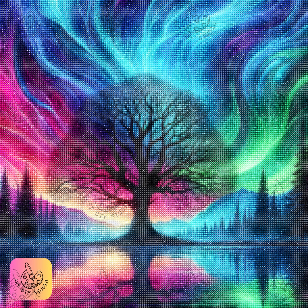 Artdiystudio Northern Lights Dreamscape Diy Diamond Painting Kit Create Your Own Fantasy Art