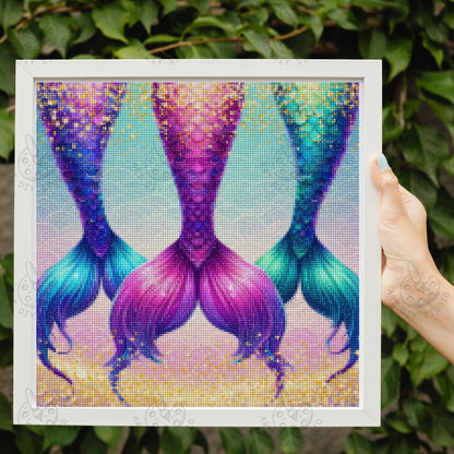 Artdiystudio Oceanic Mermaid Trio Diy Diamond Painting Kit Create Underwater Magic 3