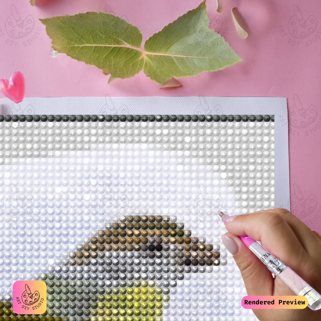 Artdiystudio Olive Toned Birds On Branch Diy Diamond Painting Kit A Tribute To Natures Tranquility 3