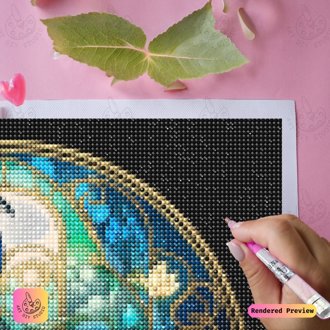 Artdiystudio Opalescent Stained Glass Peacock Diy Diamond Painting Kit A Jewel Of Art And Elegance 3
