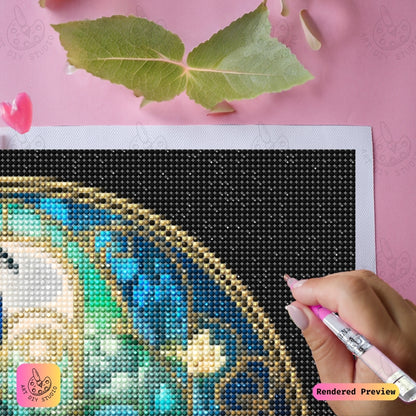 Artdiystudio Opalescent Stained Glass Peacock Diy Diamond Painting Kit A Jewel Of Art And Elegance 3
