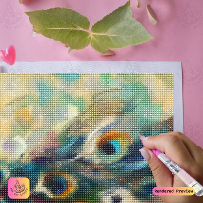 Artdiystudio Painterly Peacock Elegance Diy Diamond Painting Kit A Masterpiece Of Vibrant Expression 3