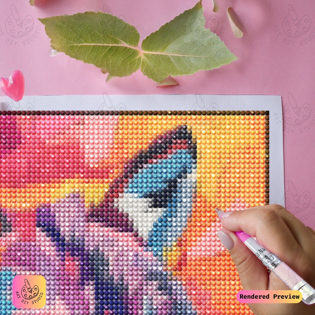 Artdiystudio Prismatic Wolf Vision Diy Diamond Painting Kit A Burst Of Color And Energy 4