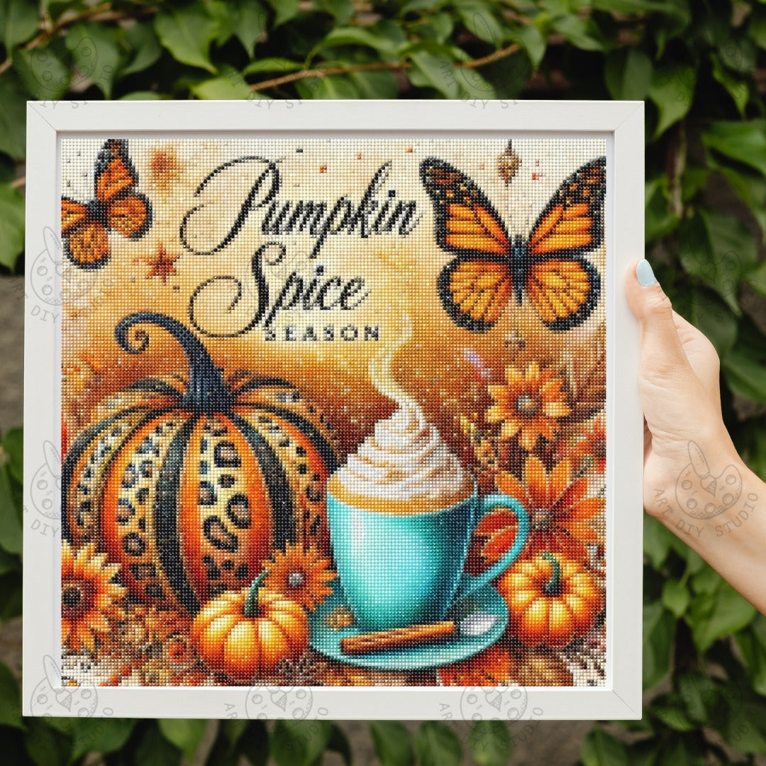 Artdiystudio Pumpkin Spice Whimsy Diy Diamond Painting Kit Embrace The Fall Vibes 2
