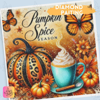 Artdiystudio Pumpkin Spice Whimsy Diy Diamond Painting Kit Embrace The Fall Vibes 4