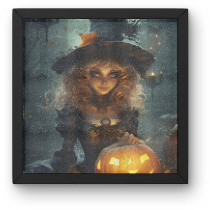 Artdiystudio Pumpkin Witch Enchantment Diy Diamond Painting Kit Add Some Halloween Magic 3