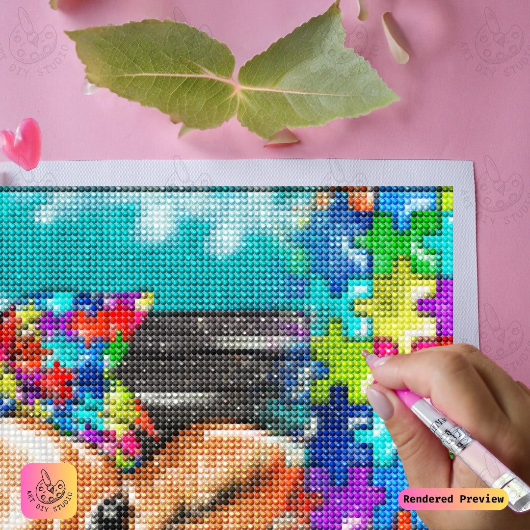 Artdiystudio Puzzle Moo Charm Diy Diamond Painting Kit A Colorful Whimsical Delight 4