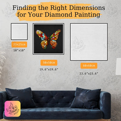 Artdiystudio Radiant Butterfly Mosaic Diy Diamond Painting Kit Let Your Creativity Take Flight Product Image 2