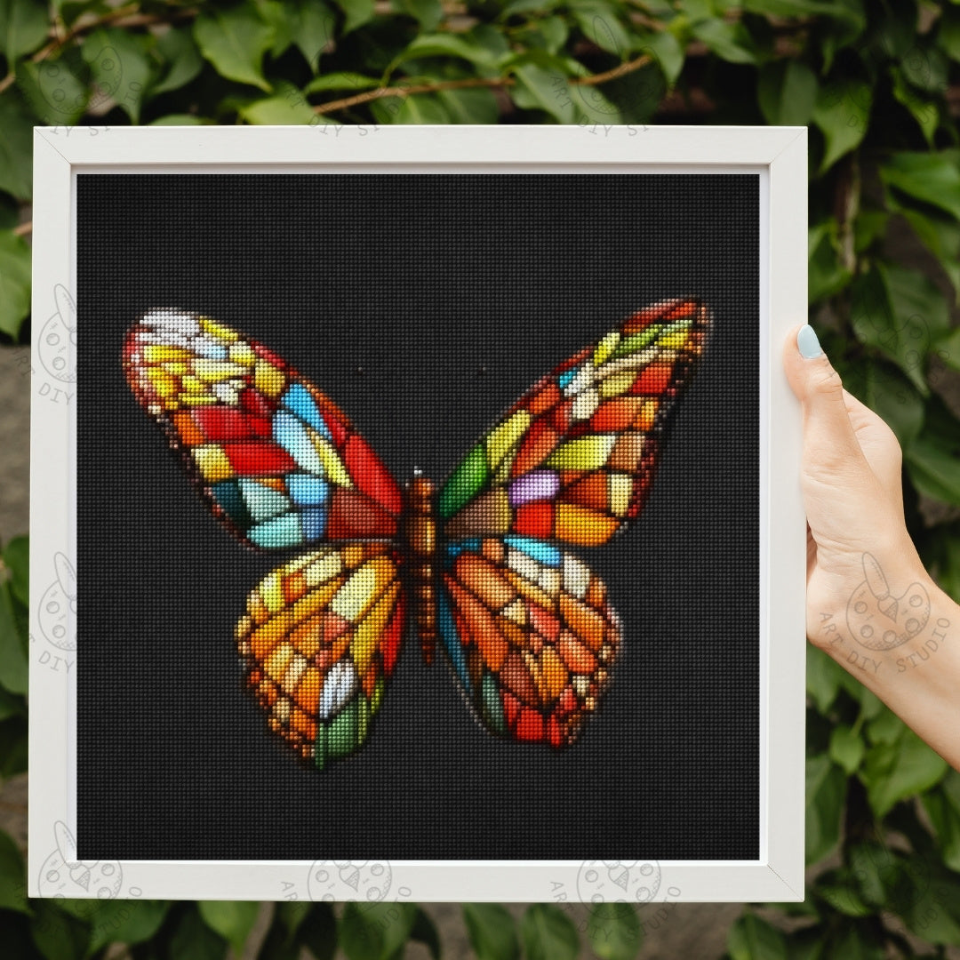 Artdiystudio Radiant Butterfly Mosaic Diy Diamond Painting Kit Let Your Creativity Take Flight Product Image 3