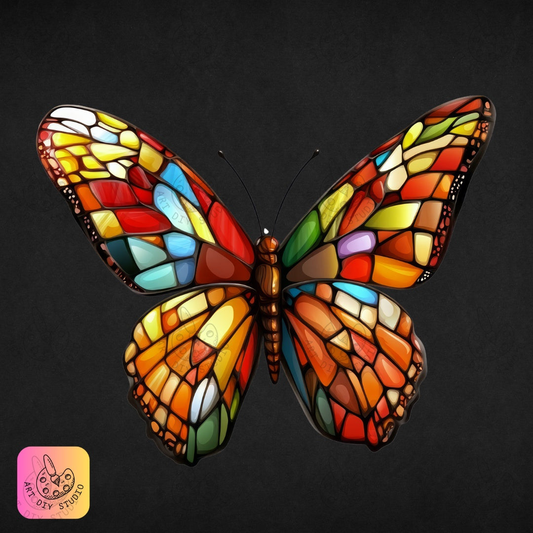 Artdiystudio Radiant Butterfly Mosaic Diy Diamond Painting Kit Let Your Creativity Take Flight Product Image 8