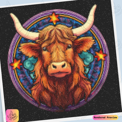 Artdiystudio Radiant Highland Glory Diy Diamond Painting Kit A Bold And Vibrant Art Piece 6