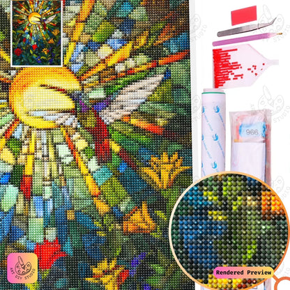 Artdiystudio Radiant Hummingbird Diy Diamond Painting Kit A Burst Of Color And Joy 5