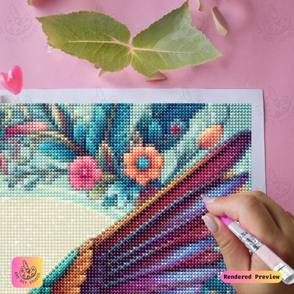 Artdiystudio Radiant Hummingbird Diy Diamond Painting Kit A Burst Of Color In Flight 4