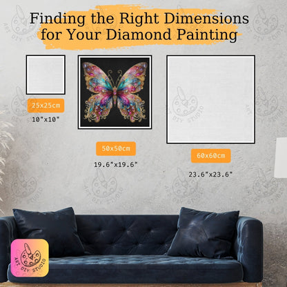 Artdiystudio Radiant Jewel Butterfly Diy Diamond Painting Kit Transform Your Space With Elegance Product Image 2