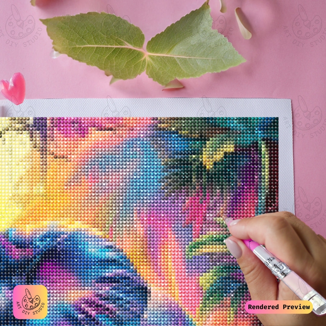 Artdiystudio Radiant Jungle Elephant Diy Diamond Painting Kit A Colorful Splendor In Art 4