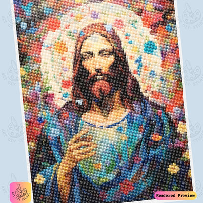 Artdiystudio Radiant Savior Bloom Diy Diamond Painting Kit A Celebration Of Colorful Grace 6