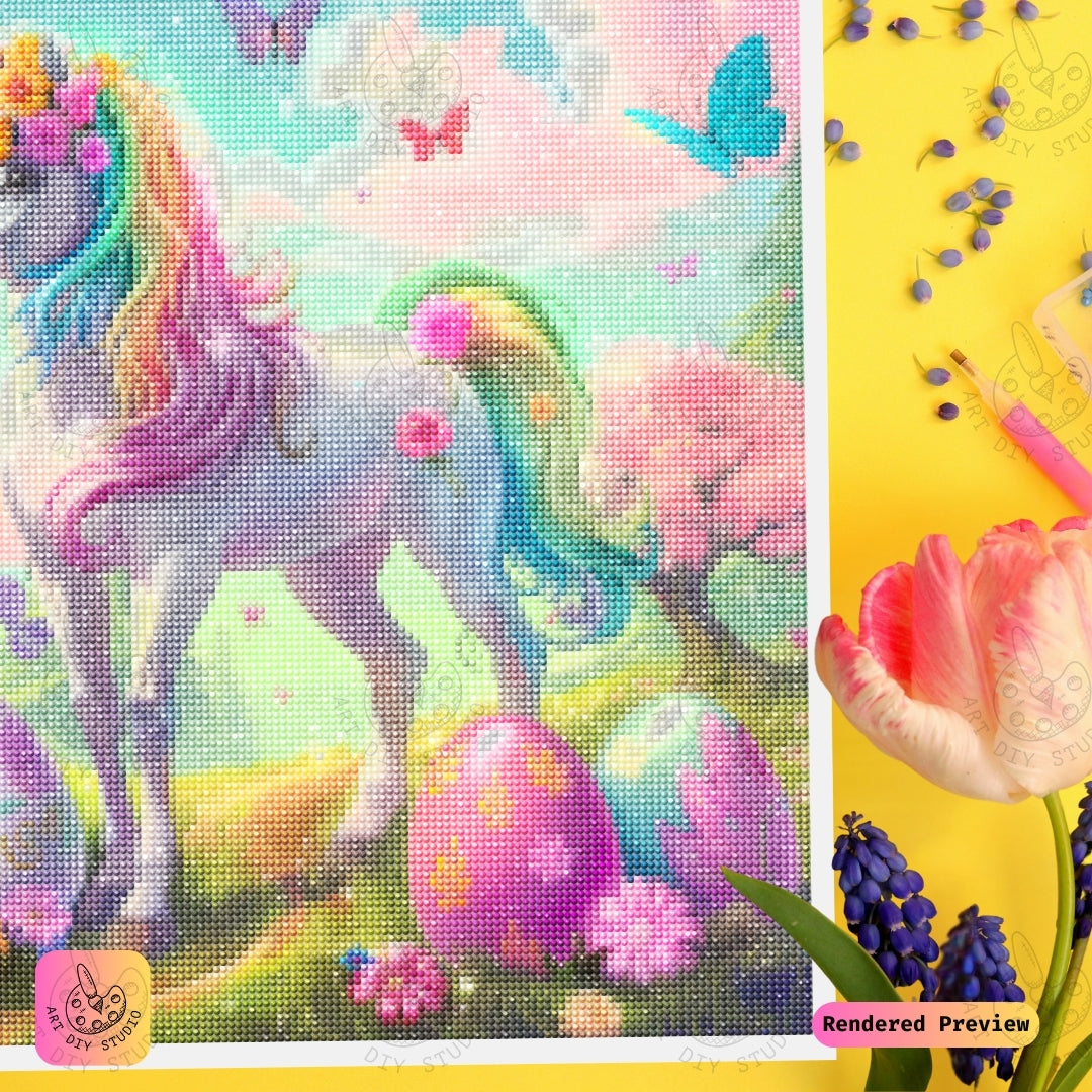Artdiystudio Rainbow Unicorn Enchantment Diy Diamond Painting Kit A Magical Masterpiece 3