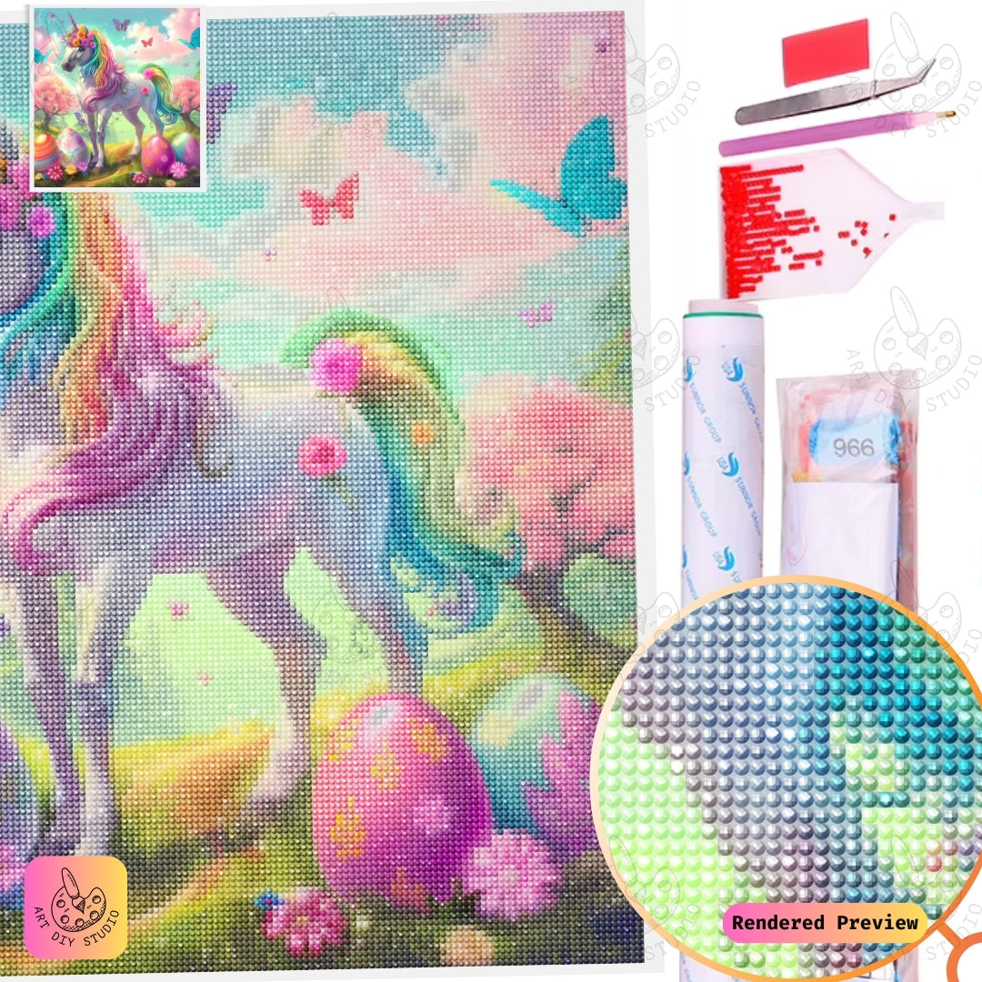 Artdiystudio Rainbow Unicorn Enchantment Diy Diamond Painting Kit A Magical Masterpiece 5