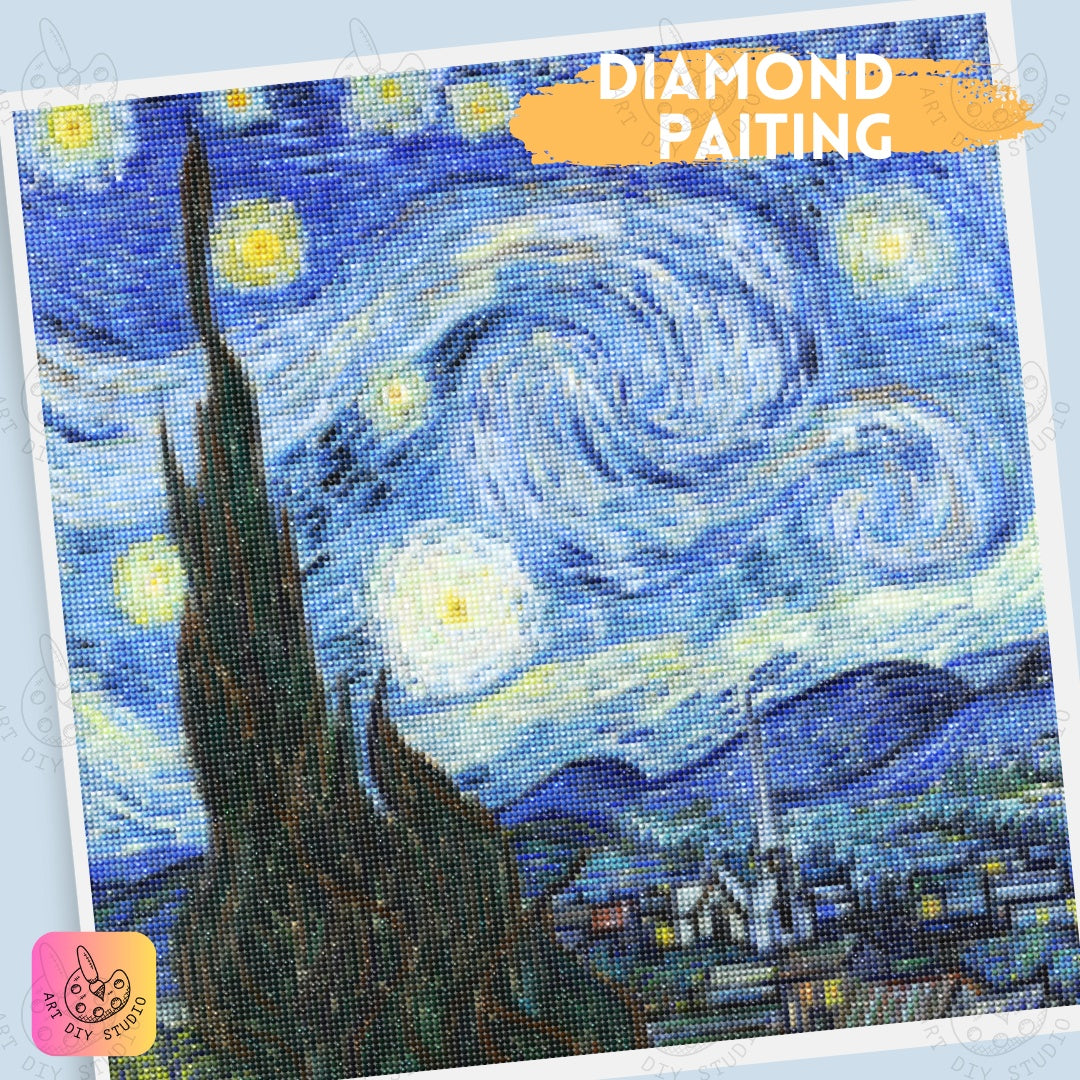 Artdiystudio Recreate Van Goghs Masterpiece With Starry Night Serenity Diy Kit 5