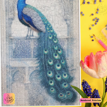 Artdiystudio Royal Peacock Majesty Diy Diamond Painting Kit Craft Your Regal Masterpiece 4