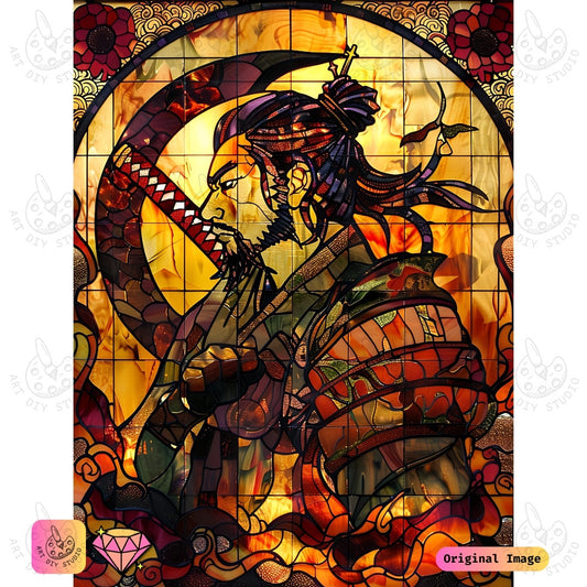 Artdiystudio Samurais Spirit Diy Diamond Painting Kit A Bold Tribute To The Warrior Honor
