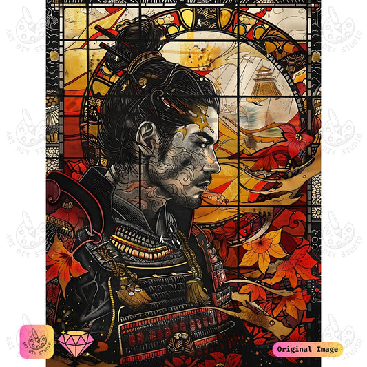 Artdiystudio Samurais Valor Diy Diamond Painting Kit A Tribute To Honor And Courage