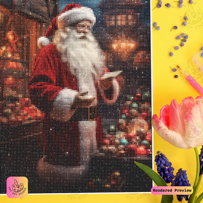 Artdiystudio Santas Christmas Cheer Diy Diamond Painting Kit A Heartwarming Holiday Tradition 4
