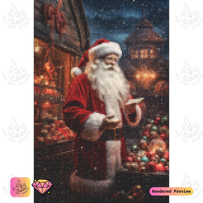 Artdiystudio Santas Christmas Cheer Diy Diamond Painting Kit A Heartwarming Holiday Tradition 5