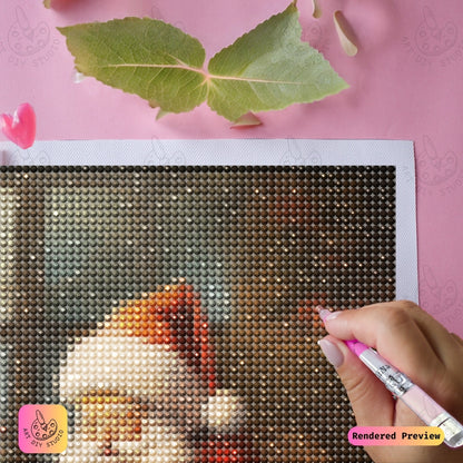 Artdiystudio Santas Christmas Chess Diy Diamond Painting Kit A Festive Holiday Game 3