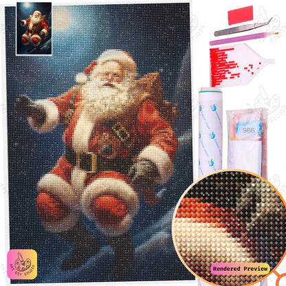 Artdiystudio Santas Christmas Voyage Diy Diamond Painting Kit A Magical Journey Through The Night 2
