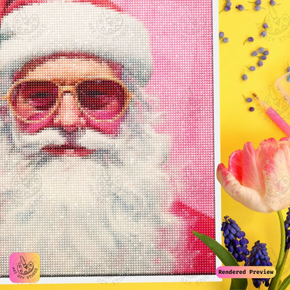 Artdiystudio Santas Cool Vibe Diy Diamond Painting Kit Get Festive With A Bold Twist 4