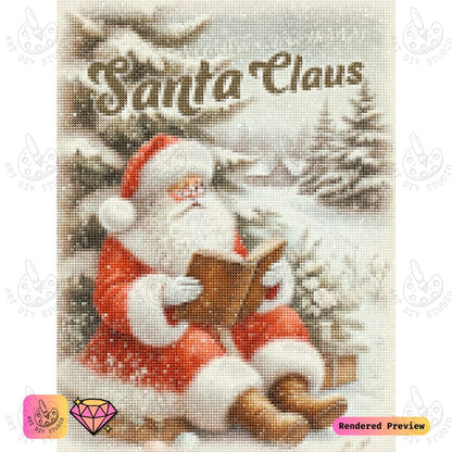 Artdiystudio Santas Cozy Tales Diy Diamond Painting Kit A Heartwarming Christmas Craft 5
