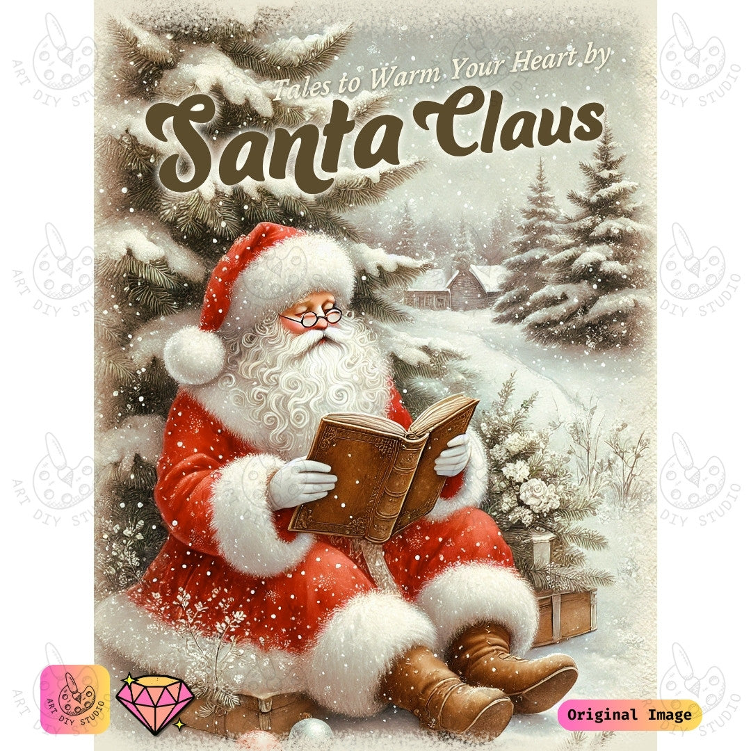 Artdiystudio Santas Cozy Tales Diy Diamond Painting Kit A Heartwarming Christmas Craft 6