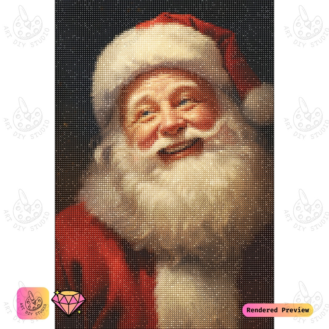 Artdiystudio Santas Joyful Smile Diy Diamond Painting Kit Spread The Christmas Cheer 5