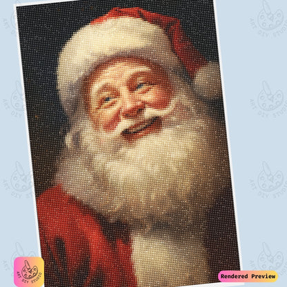 Artdiystudio Santas Joyful Smile Diy Diamond Painting Kit Spread The Christmas Cheer