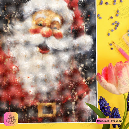 Artdiystudio Santas Joyful Sparkle Diy Diamond Painting Kit Bring Festive Cheer To Life 4