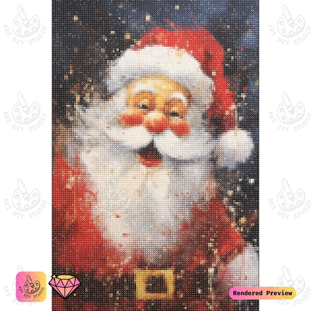 Artdiystudio Santas Joyful Sparkle Diy Diamond Painting Kit Bring Festive Cheer To Life 5