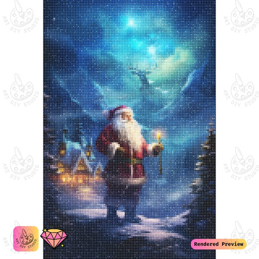 Artdiystudio Santas Midnight Journey Diy Diamond Painting Kit A Magical Christmas Adventure 5
