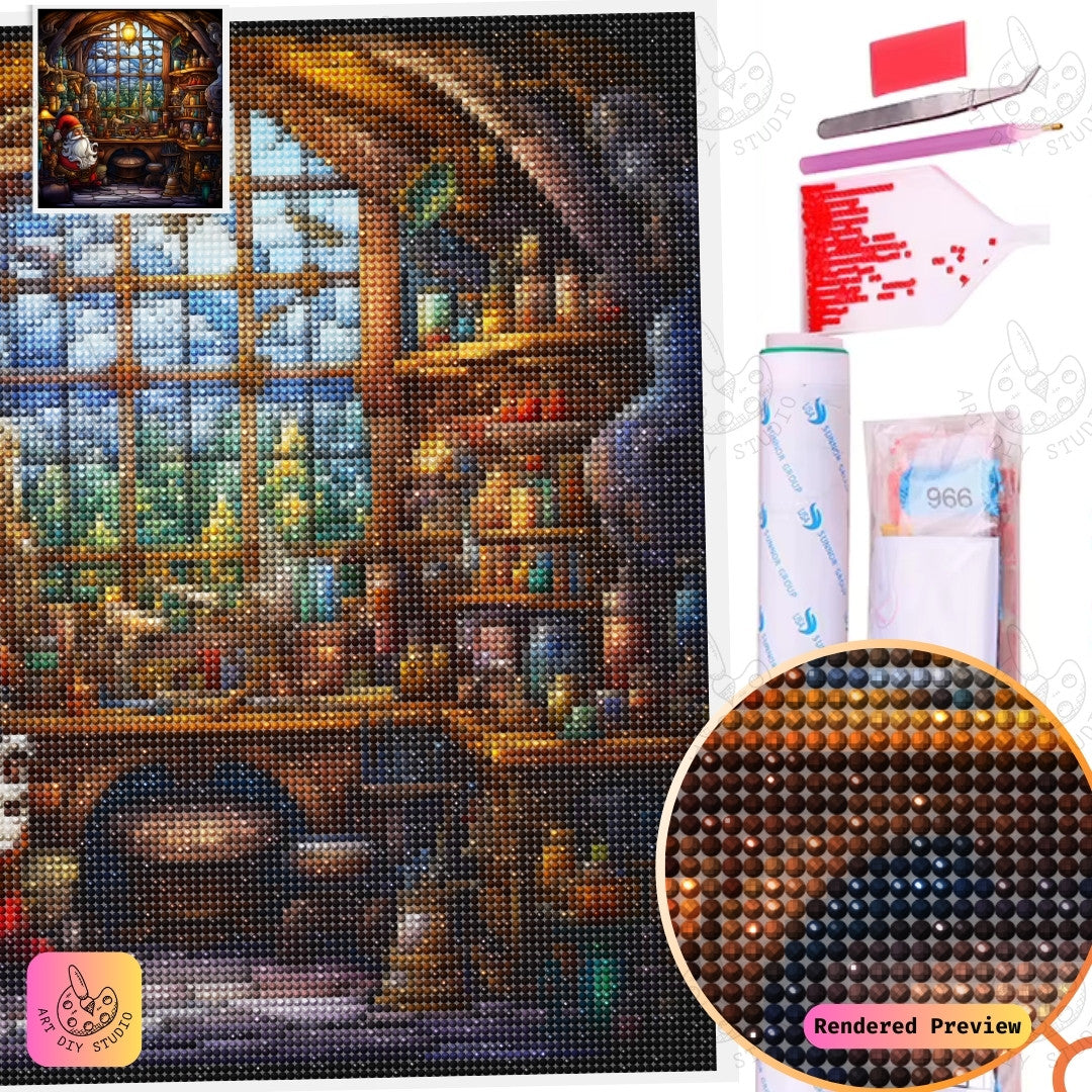 Artdiystudio Santas Secret Workshop Diy Diamond Painting Kit A Festive Crafting Journey 2