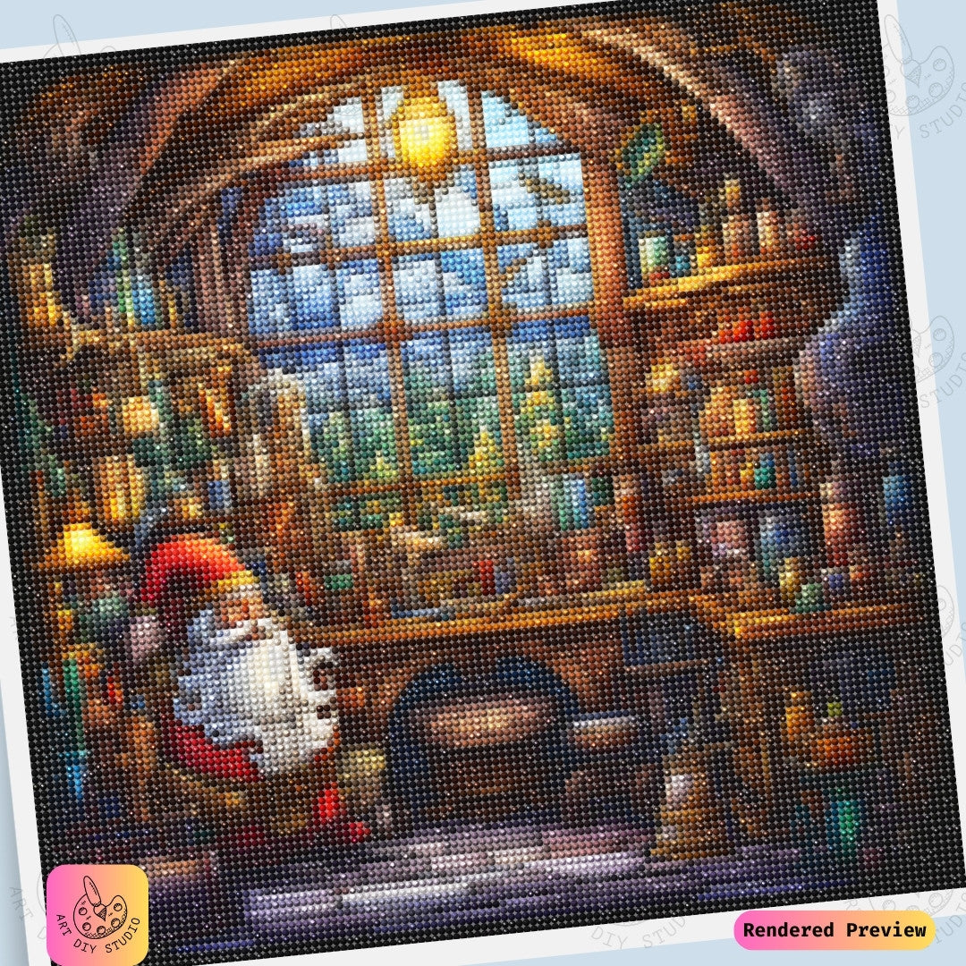 Artdiystudio Santas Secret Workshop Diy Diamond Painting Kit A Festive Crafting Journey