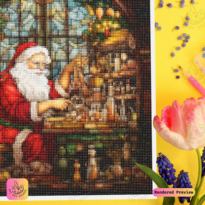 Artdiystudio Santas Workshop Secrets Diy Diamond Painting Kit Craft Your Holiday Magic 4