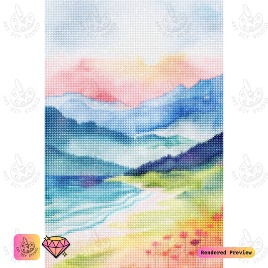 Artdiystudio Serene Shores Bliss Diy Diamond Painting Kit A Calm Seaside Retreat 2